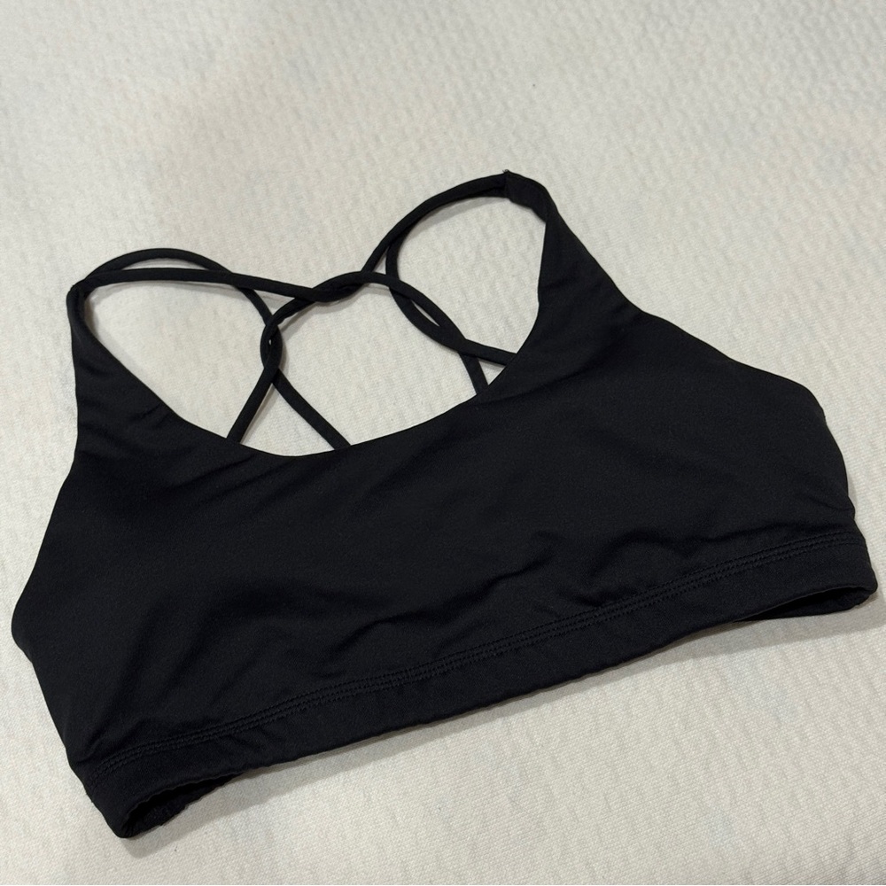 Hollister Black Strappy Sports Bra
